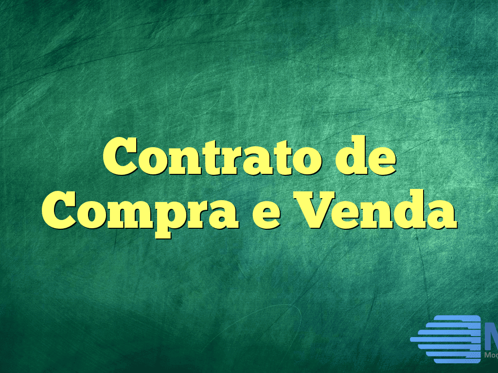 Contrato de Compra e Venda