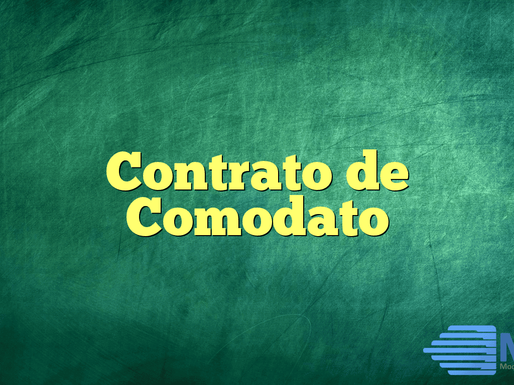 Contrato de Comodato