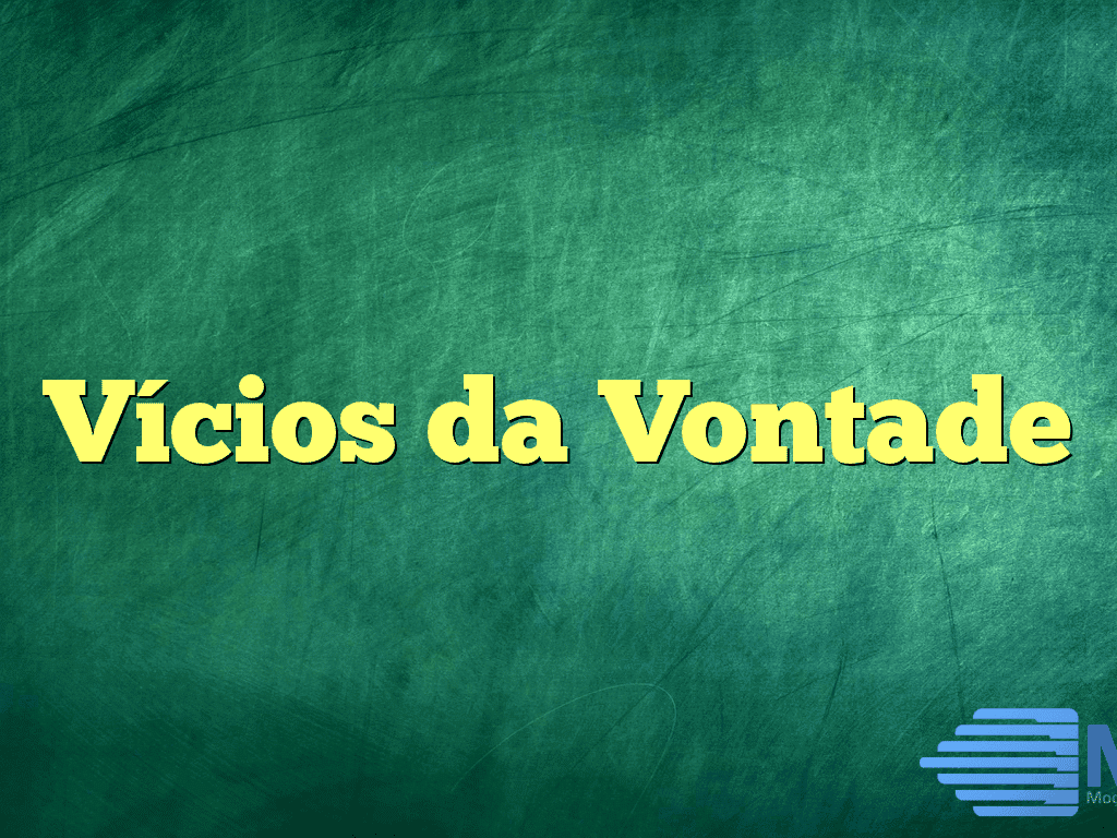 Vícios da Vontade