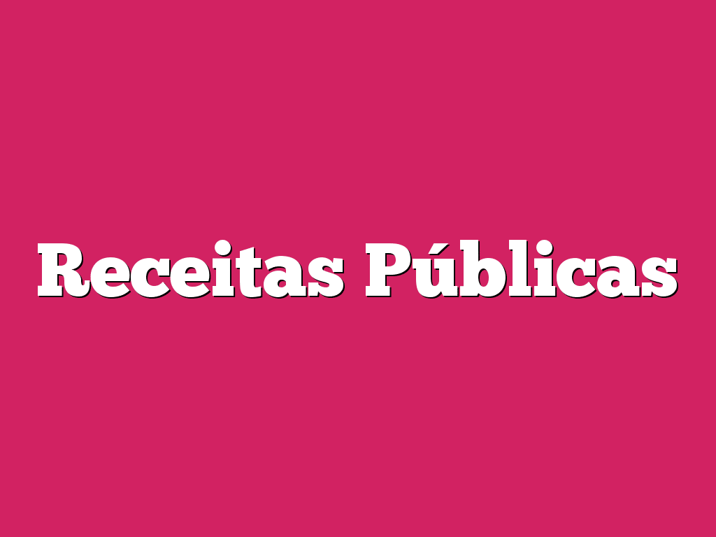 Receitas Públicas