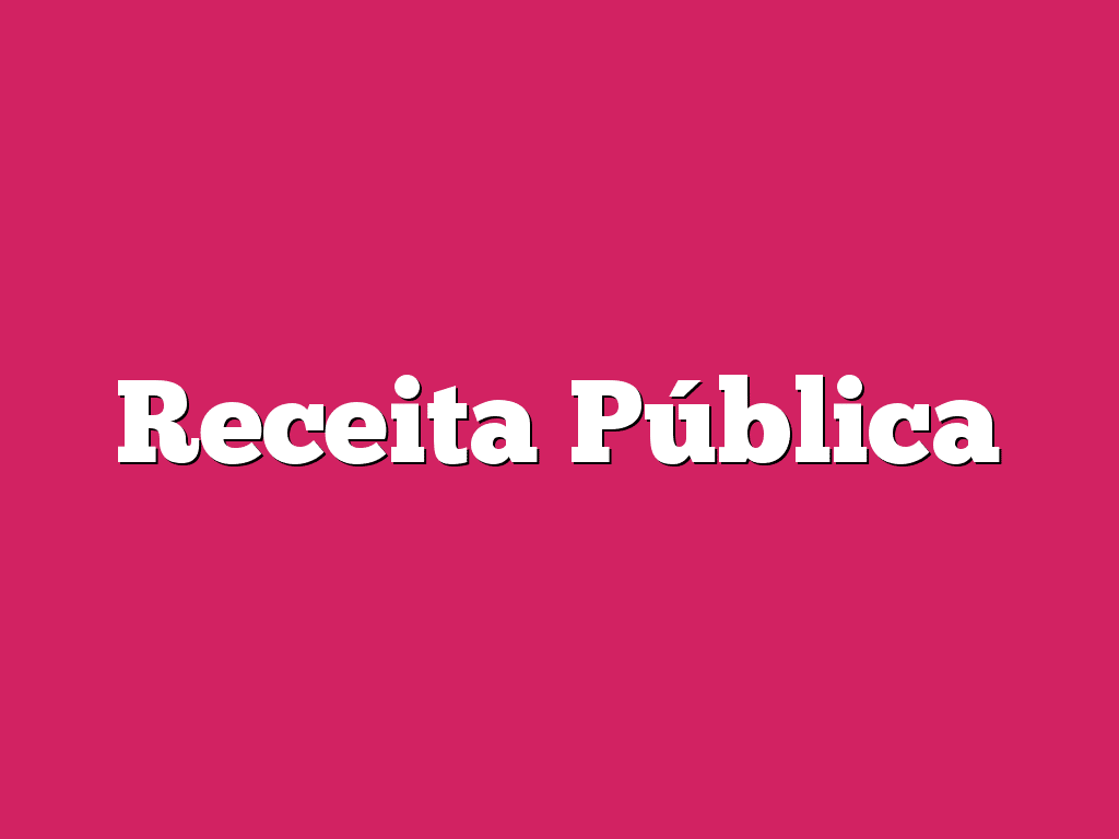 Receita Pública