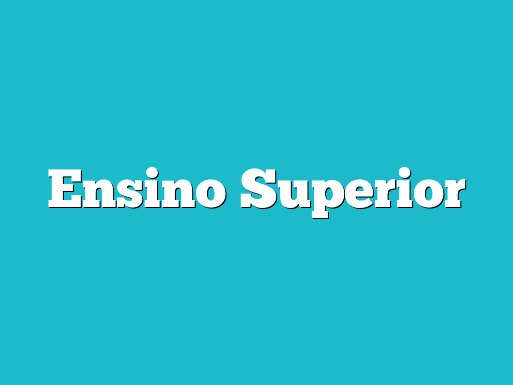 Ensino Superior
