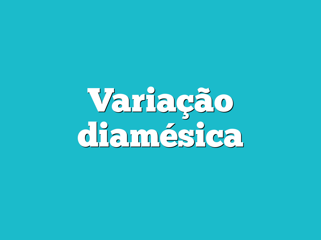 Variação diamésica